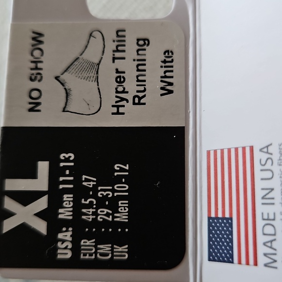 Drymax NWT Hyper Thin Running Socks -XL White - Picture 4 of 4